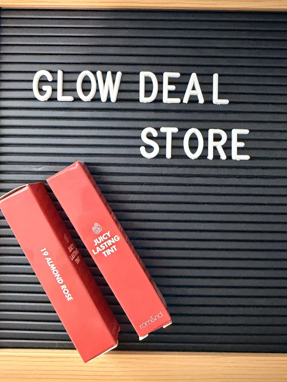 2 Pack rom&nd Juicy Lasting Tint #19 Almond Rose 5.5g NEW